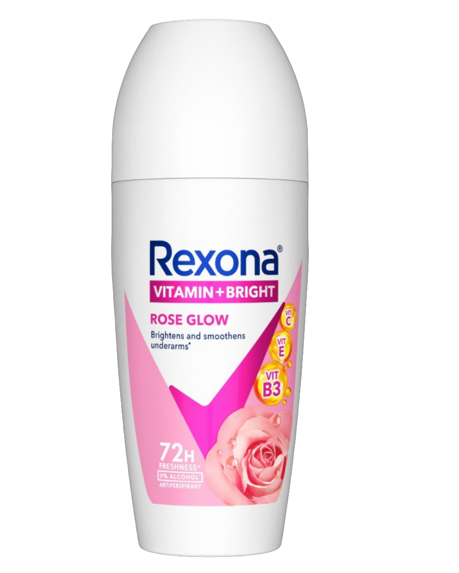 REXONA ROLLON VITAMIN+BRIGHT ROSE GLOW 45 ML