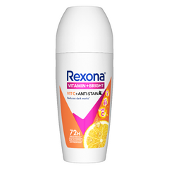 REXONA VITAMIN+BRIGHT VITA+ANTI-STAIN ROLL ON 45 ML